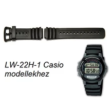 LW-22H-1 Casio fekete műanyag szíj