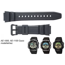 AE-1000 AE-1100 Casio fekete műanyag szíj