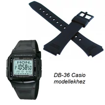 DB-36 Casio fekete műanyag szíj