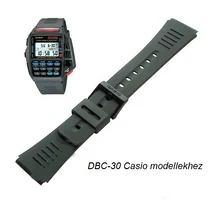 DBC-30 Casio fekete műanyag szíj