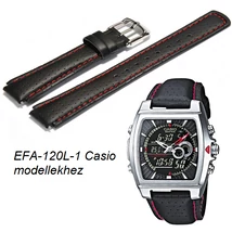 EFA-120L-1 Casio fekete bőrszíj