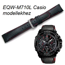 EQW-M710L Casio fekete bőrszíj