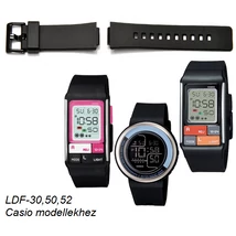 LDF-30 LDF-50 LDF-52 Casio fekete műanyag szíj