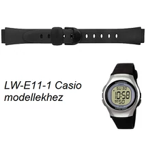 LW-E11-1 Casio fekete műanyag szíj
