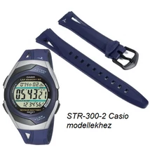 STR-300C-2 Casio kék műanyag szíj