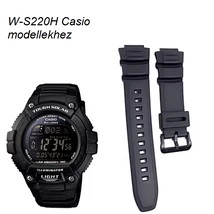W-S220H Casio fekete műanyag szíj