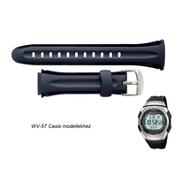WV-57 Casio fekete műanyag szíj