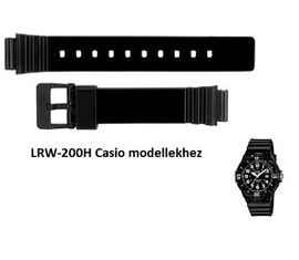 LRW-200H-1B Casio fekete műanyag szíj