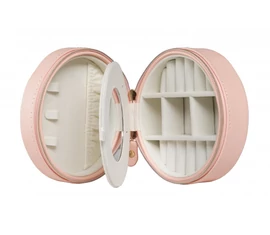 EDELWOLLE (EW-503-3) BŐR ÉKSZERTARTÓ DOBOZ, PINK