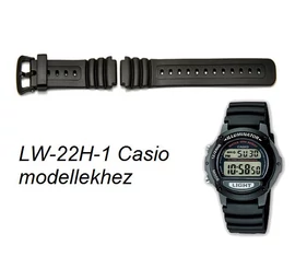 LW-22H-1 Casio fekete műanyag szíj