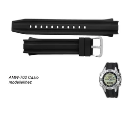 AMW-702-7A Casio fekete műanyag szíj