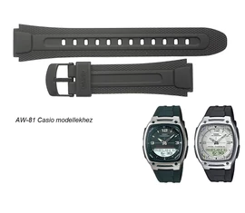AW-81 Casio fekete műanyag szíj