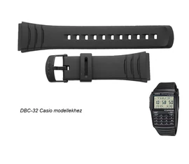 DBC-32 Casio fekete műanyag szíj