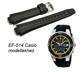 EF-514 Casio fekete műanyag szíj