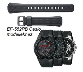 EF-552PB Casio fekete műanyag szíj