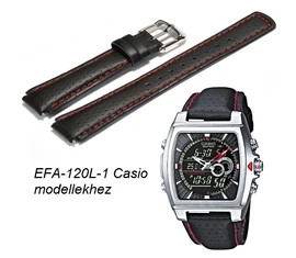 EFA-120L-1 Casio fekete bőrszíj