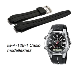 EFA-128-1 Casio fekete műanyag szíj
