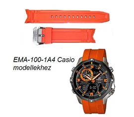 EMA-100-1A4 Casio narancssárga műanyag szíj