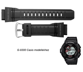 G-9300 Casio fekete műanyag szíj