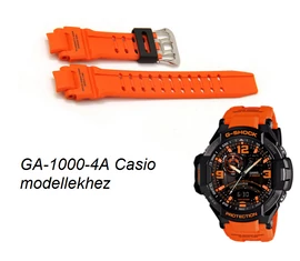 GA-1000-4A Casio narancssárga műanyag szíj