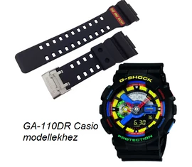 GA-110DR Casio fekete műanyag szíj