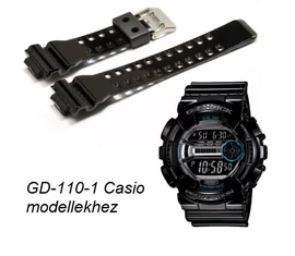 GD-110-1 GA-120B Casio fekete műanyag szíj
