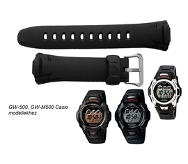 GW-500 GW-M500 Casio fekete műanyag szíj
