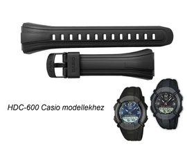 HDC-600 Casio fekete műanyag szíj