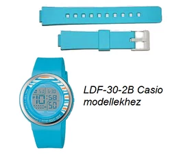 LDF-30-2B Casio kék műanyag szíj
