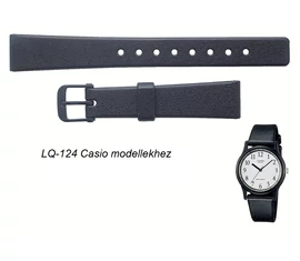 LQ-124 Casio fekete műanyag szíj