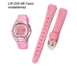 LW-200-4B Casio rózsaszín műanyag szíj