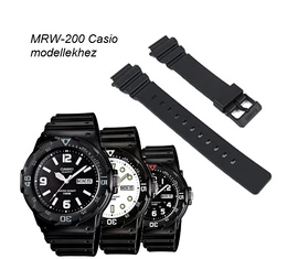 MRW-200 Casio fekete műanyag szíj
