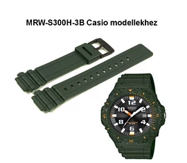 MRW-S300H-3B Casio zöld műanyag szíj
