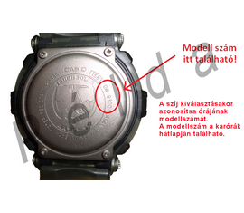 HDC-600 Casio fekete műanyag szíj