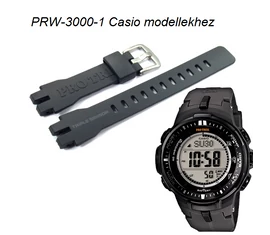 PRW-3000-1 Casio fekete műanyag szíj