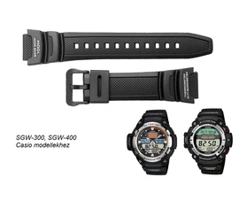SGW-300  SGW-400 Casio fekete műanyag szíj
