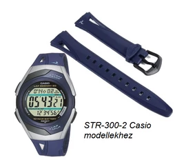 STR-300C-2 Casio kék műanyag szíj
