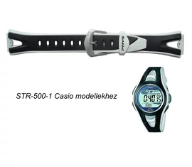 STR-500-1 Casio fekete műanyag szíj