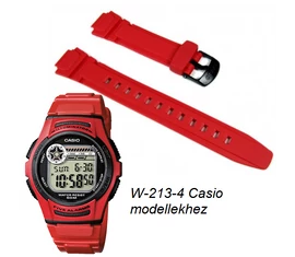 W-213-4 Casio piros műanyag óraszíj