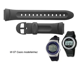 W-57 Casio fekete műanyag szíj