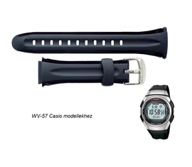 WV-57 Casio fekete műanyag szíj