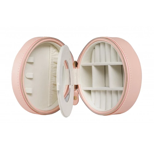 EDELWOLLE (EW-503-3) BŐR ÉKSZERTARTÓ DOBOZ, PINK