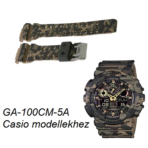 GA-100CM-5A Casio terepmintás műanyag szíj