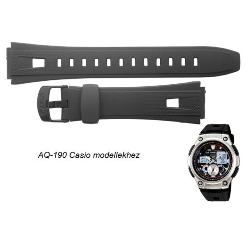 AQ-190 Casio fekete műanyag szíj