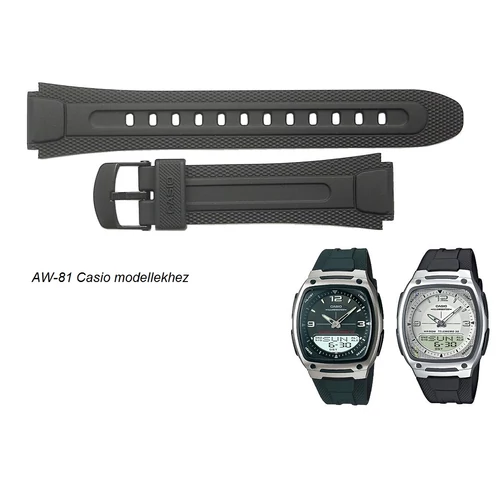 AW-81 Casio fekete műanyag szíj