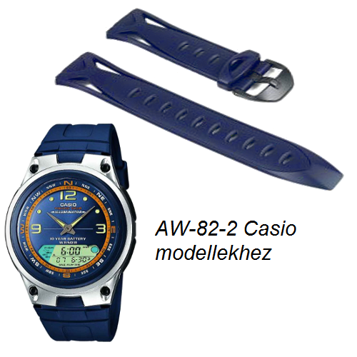 AW-82-2 Casio kék műanyag szíj