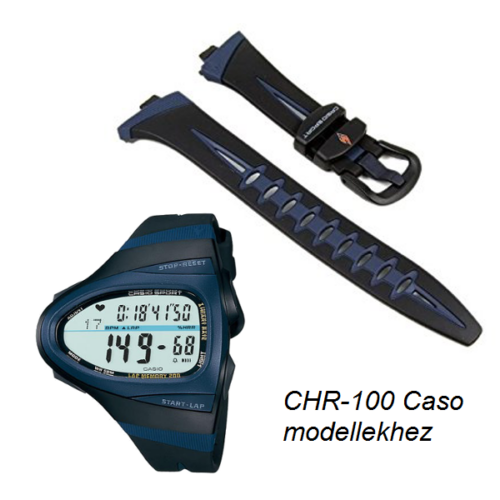 CHR-100-1 Casio fekete műanyag szíj