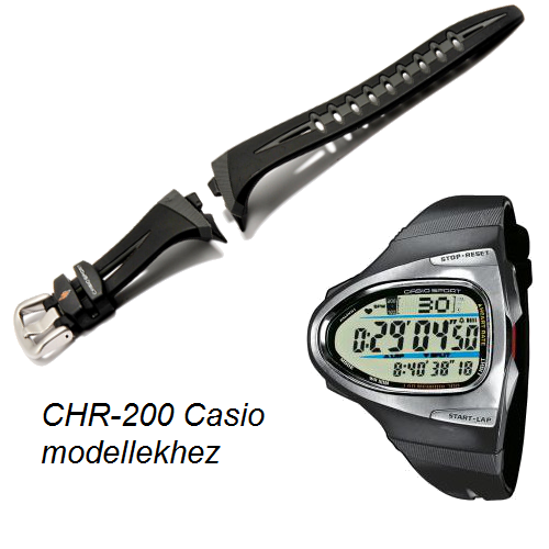 CHR-200 Casio fekete műanyag szíj