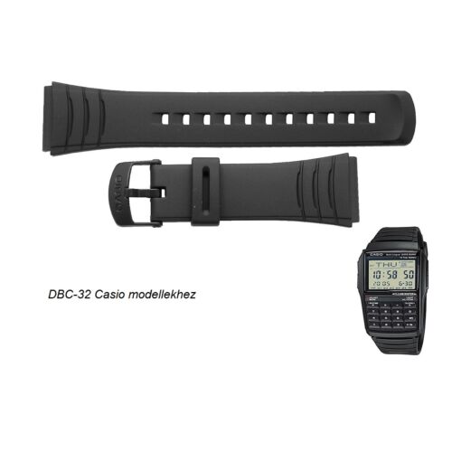 DBC-32 Casio fekete műanyag szíj