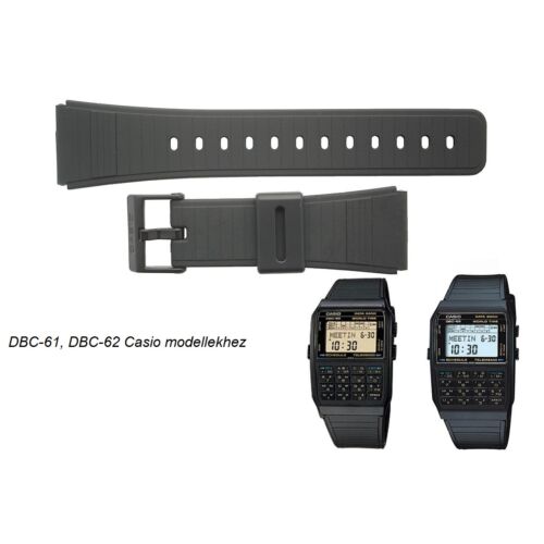 DBC-61 DBC-62 DBC-80 Casio fekete műanyag szíj